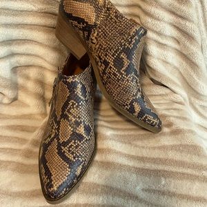 Chelsea & Violet never worn new in box snake skin/leather booties size 6.5
